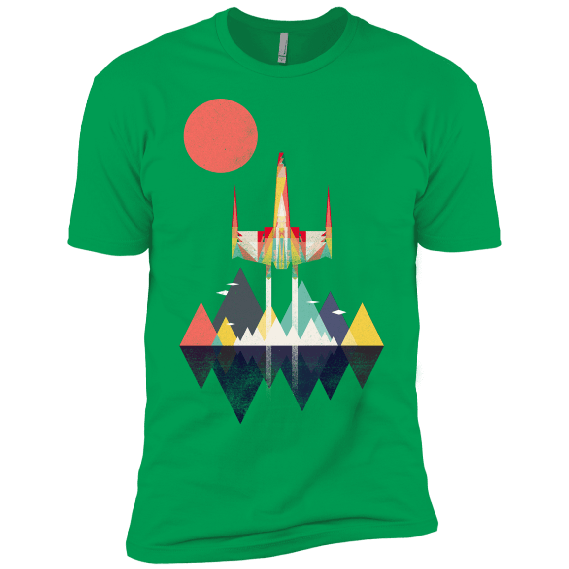 T-Shirts Kelly Green / YXS Sunset Fighter Boys Premium T-Shirt
