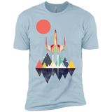 T-Shirts Light Blue / YXS Sunset Fighter Boys Premium T-Shirt