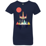 T-Shirts Midnight Navy / YXS Sunset Fighter Girls Premium T-Shirt