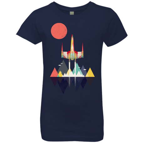 T-Shirts Midnight Navy / YXS Sunset Fighter Girls Premium T-Shirt
