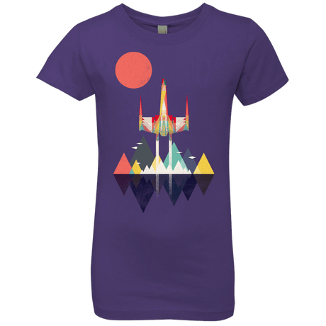 T-Shirts Purple Rush / YXS Sunset Fighter Girls Premium T-Shirt