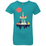 T-Shirts Tahiti Blue / YXS Sunset Fighter Girls Premium T-Shirt