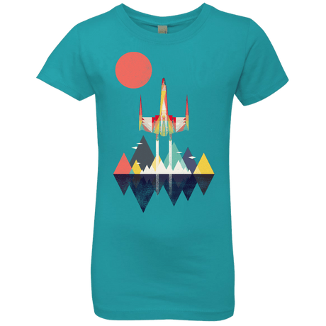 T-Shirts Tahiti Blue / YXS Sunset Fighter Girls Premium T-Shirt