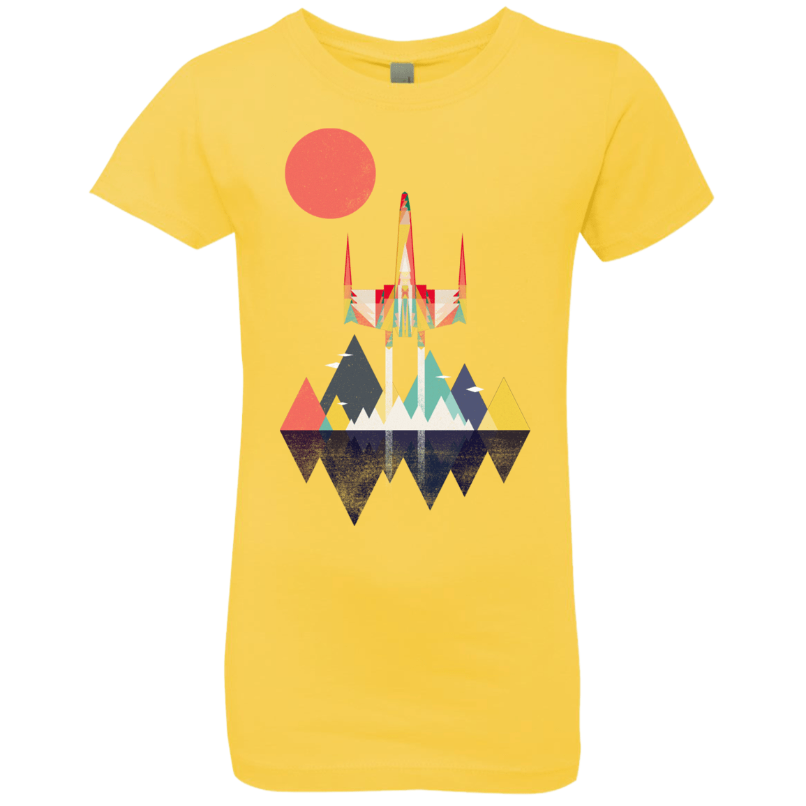 T-Shirts Vibrant Yellow / YXS Sunset Fighter Girls Premium T-Shirt