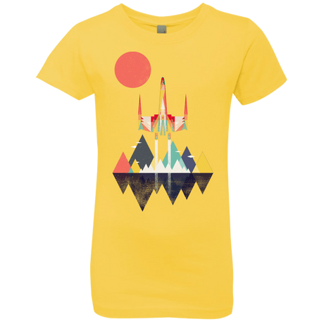 T-Shirts Vibrant Yellow / YXS Sunset Fighter Girls Premium T-Shirt