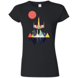 T-Shirts Black / S Sunset Fighter Junior Slimmer-Fit T-Shirt