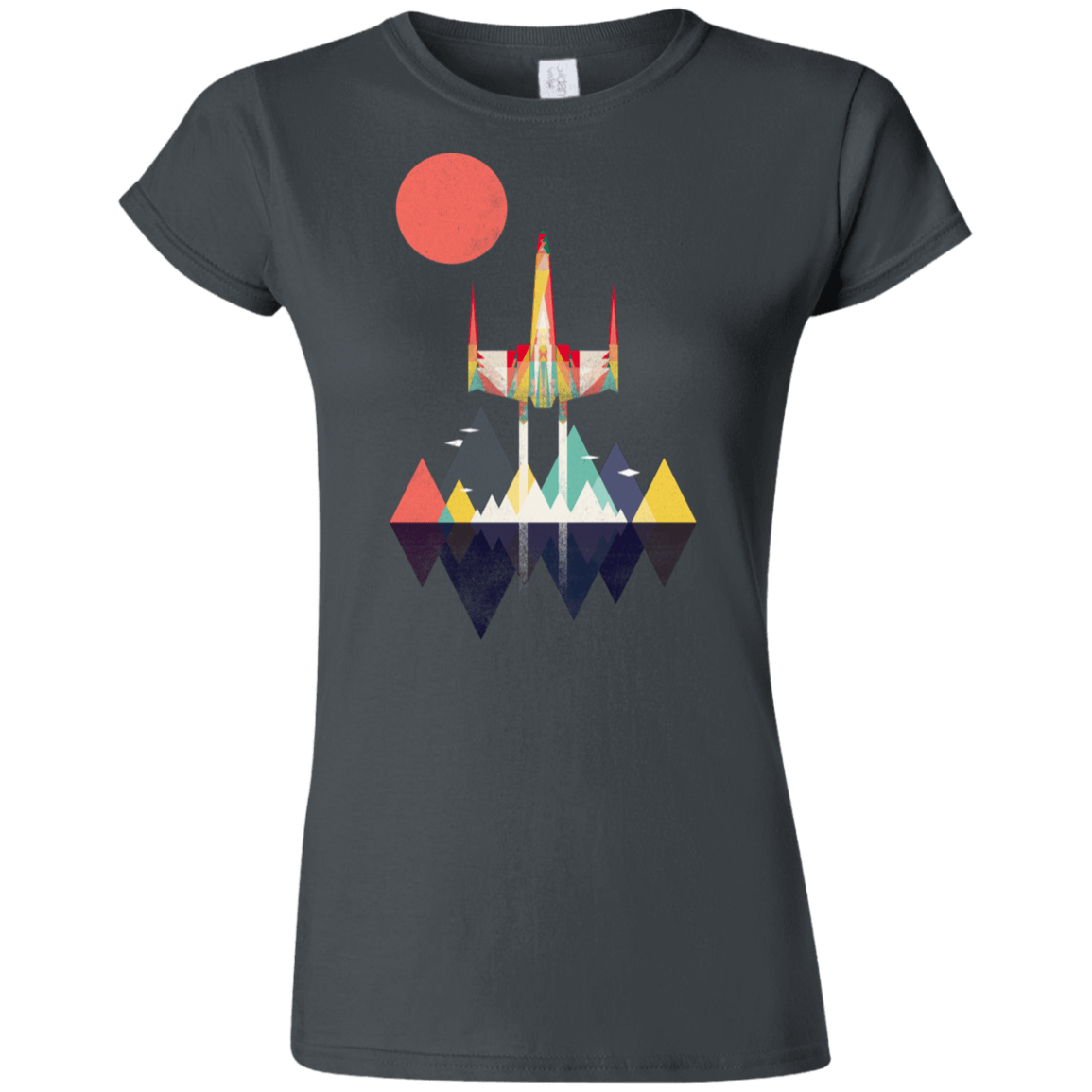 T-Shirts Charcoal / S Sunset Fighter Junior Slimmer-Fit T-Shirt