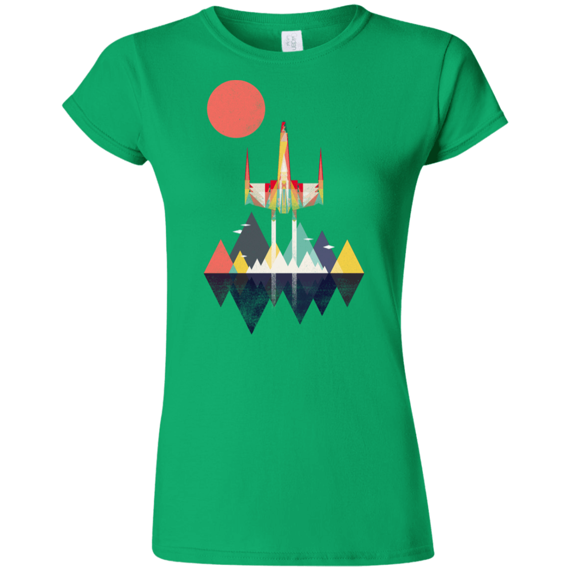 T-Shirts Irish Green / S Sunset Fighter Junior Slimmer-Fit T-Shirt