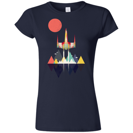 T-Shirts Navy / S Sunset Fighter Junior Slimmer-Fit T-Shirt