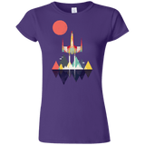 T-Shirts Purple / S Sunset Fighter Junior Slimmer-Fit T-Shirt