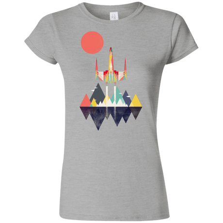 T-Shirts Sport Grey / S Sunset Fighter Junior Slimmer-Fit T-Shirt