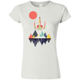 T-Shirts White / S Sunset Fighter Junior Slimmer-Fit T-Shirt