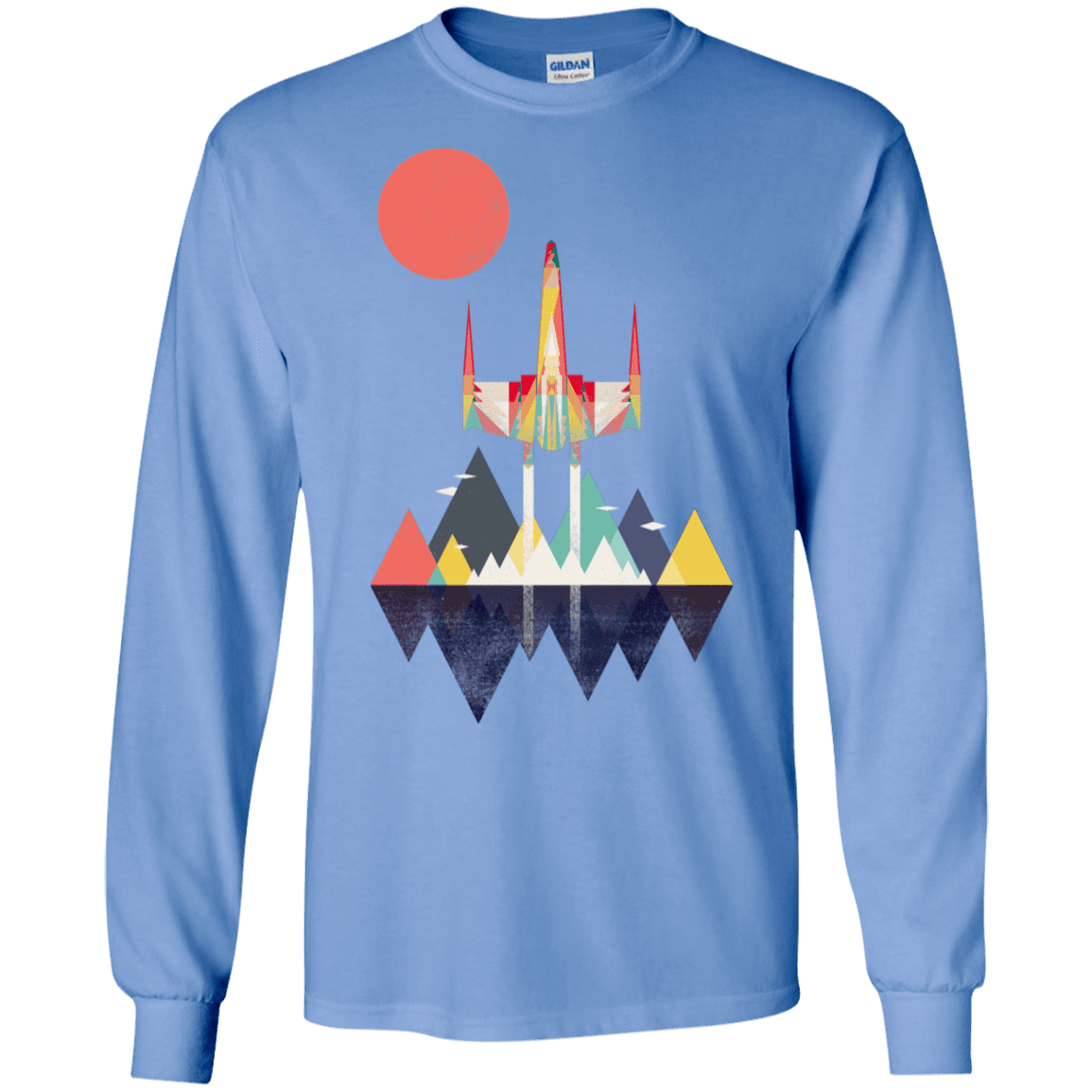 T-Shirts Carolina Blue / S Sunset Fighter Men's Long Sleeve T-Shirt