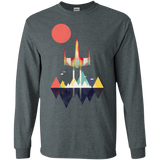 T-Shirts Dark Heather / S Sunset Fighter Men's Long Sleeve T-Shirt