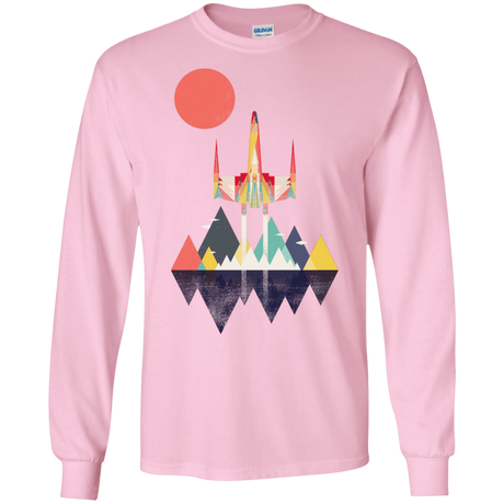 T-Shirts Light Pink / S Sunset Fighter Men's Long Sleeve T-Shirt