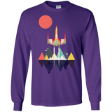 T-Shirts Purple / S Sunset Fighter Men's Long Sleeve T-Shirt