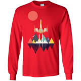 T-Shirts Red / S Sunset Fighter Men's Long Sleeve T-Shirt