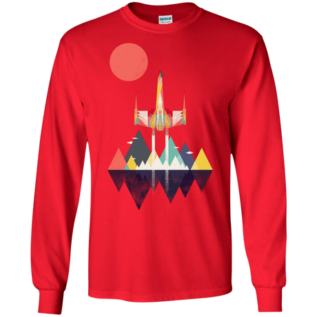 T-Shirts Red / S Sunset Fighter Men's Long Sleeve T-Shirt