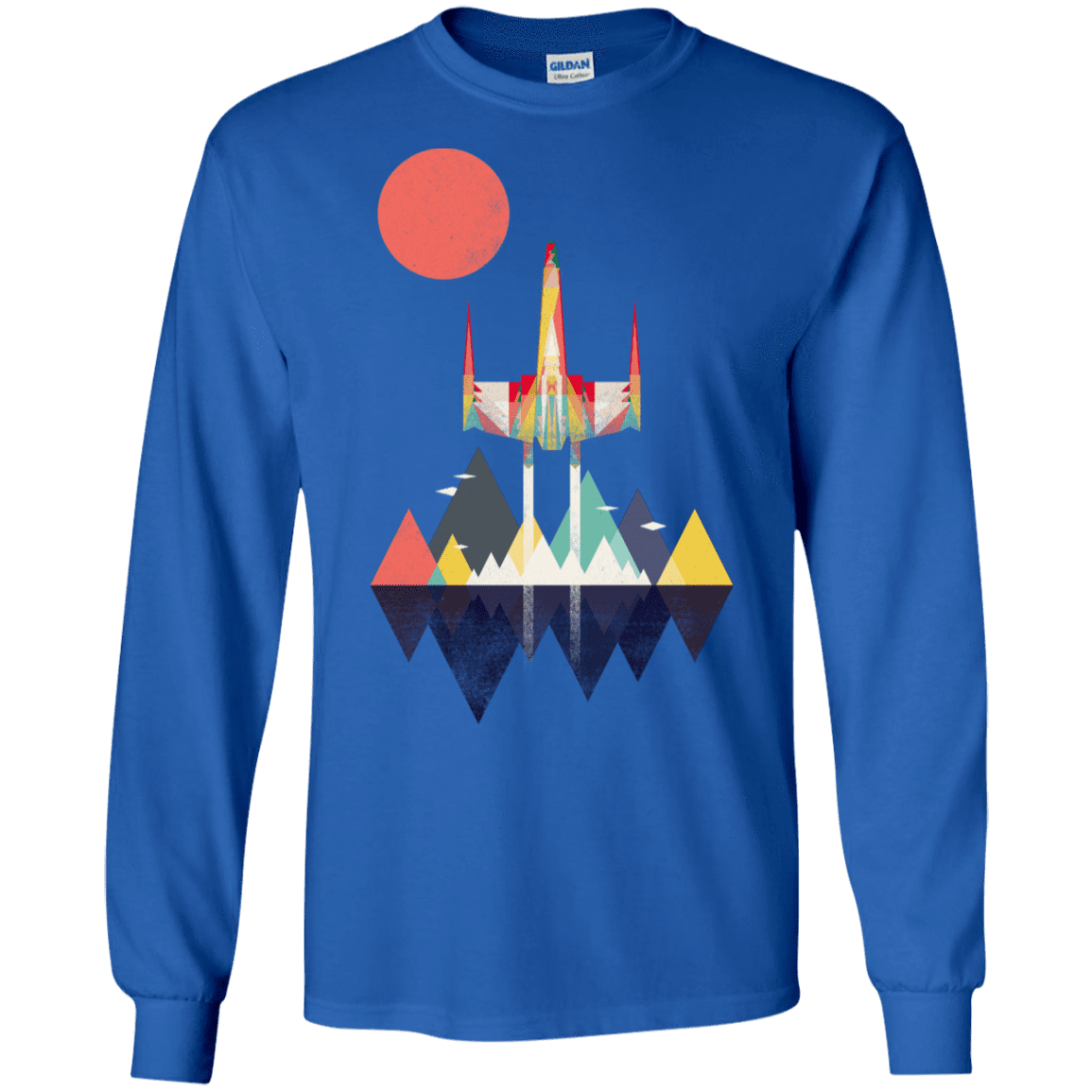 T-Shirts Royal / S Sunset Fighter Men's Long Sleeve T-Shirt