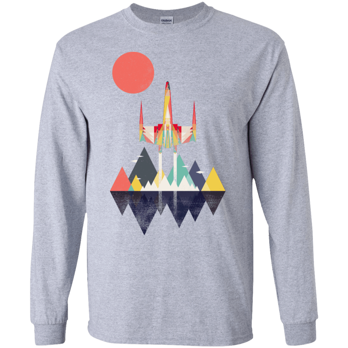 T-Shirts Sport Grey / S Sunset Fighter Men's Long Sleeve T-Shirt