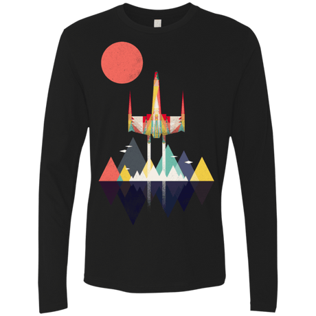 T-Shirts Black / S Sunset Fighter Men's Premium Long Sleeve