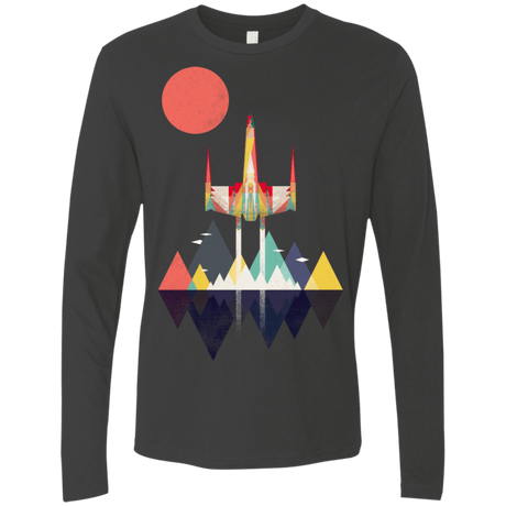 T-Shirts Heavy Metal / S Sunset Fighter Men's Premium Long Sleeve