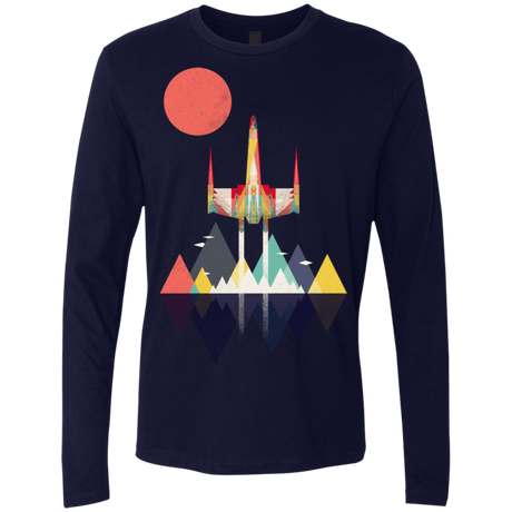 T-Shirts Midnight Navy / S Sunset Fighter Men's Premium Long Sleeve