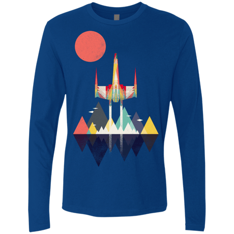 T-Shirts Royal / S Sunset Fighter Men's Premium Long Sleeve