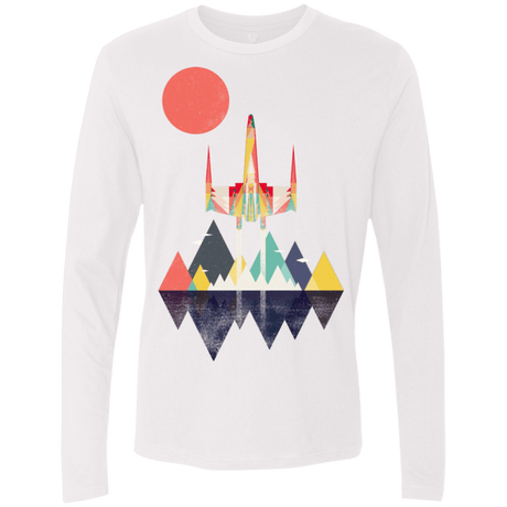 T-Shirts White / S Sunset Fighter Men's Premium Long Sleeve