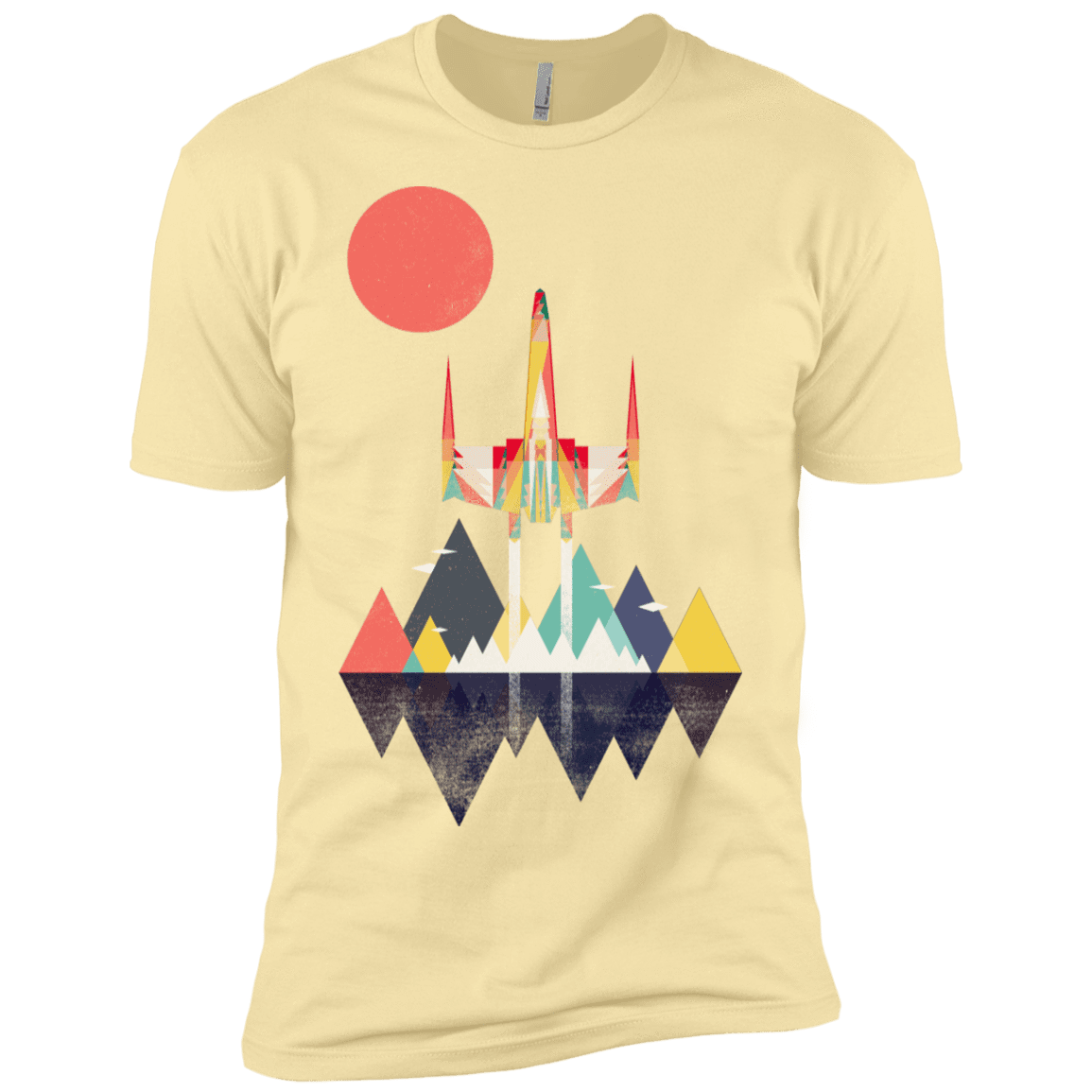 T-Shirts Banana Cream / X-Small Sunset Fighter Men's Premium T-Shirt