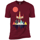 T-Shirts Cardinal / X-Small Sunset Fighter Men's Premium T-Shirt