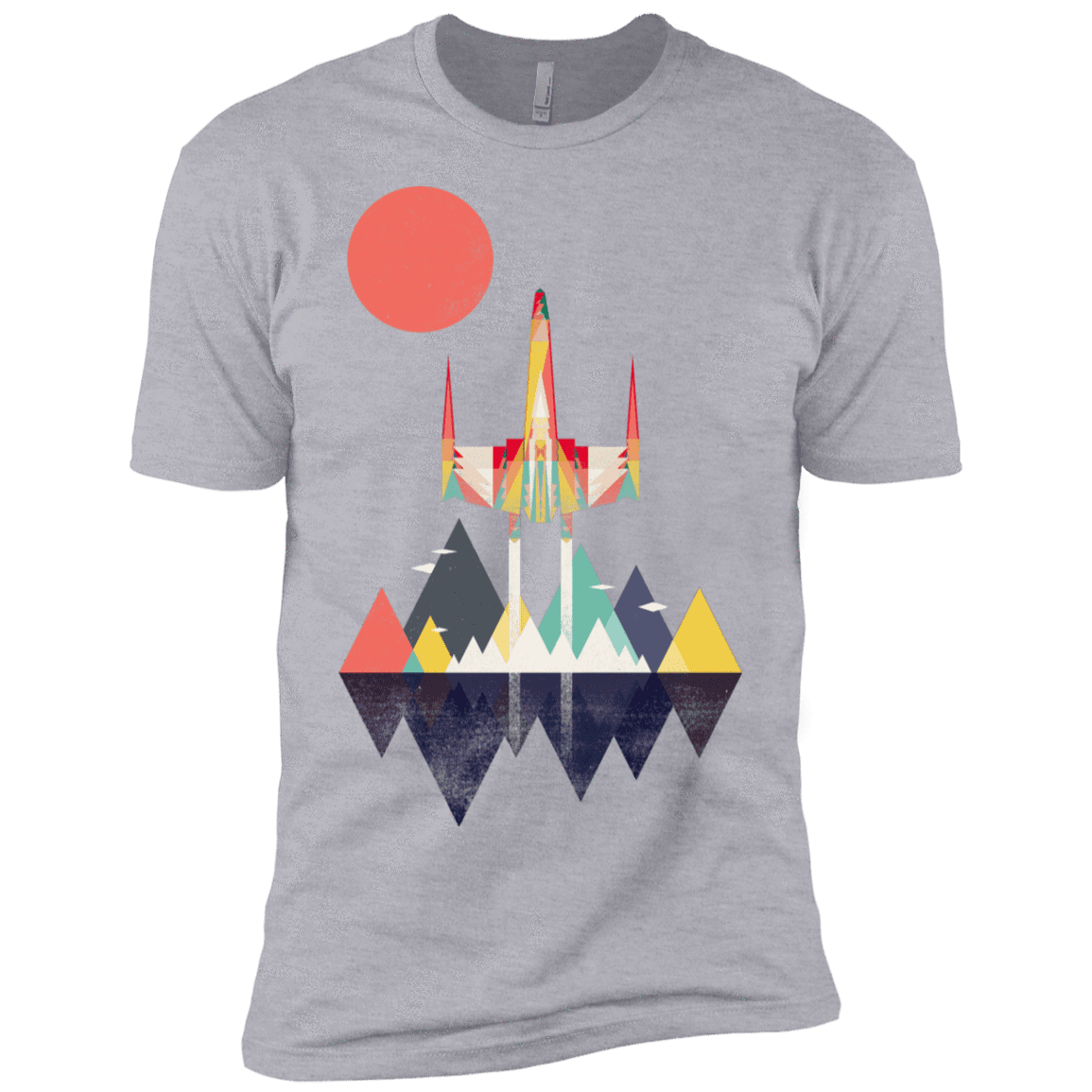 T-Shirts Heather Grey / X-Small Sunset Fighter Men's Premium T-Shirt