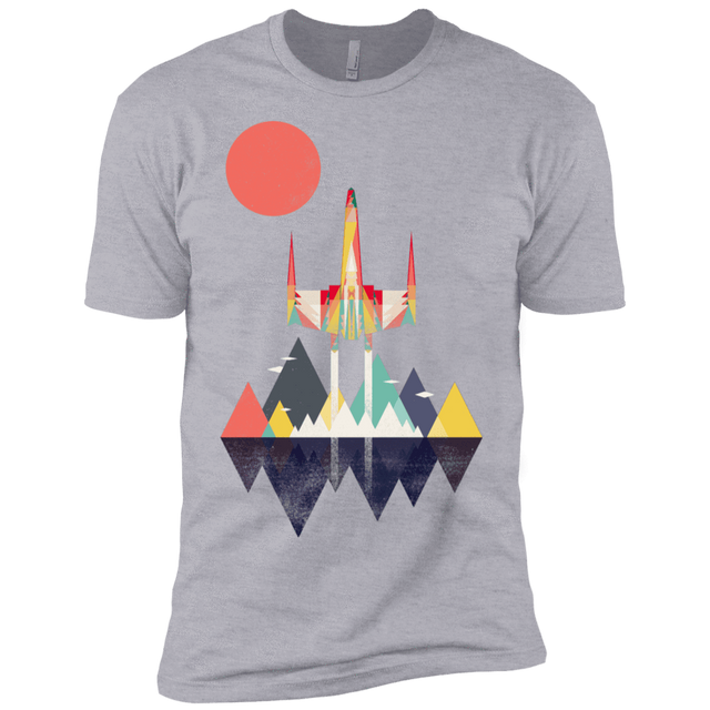 T-Shirts Heather Grey / X-Small Sunset Fighter Men's Premium T-Shirt