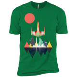 T-Shirts Kelly Green / X-Small Sunset Fighter Men's Premium T-Shirt