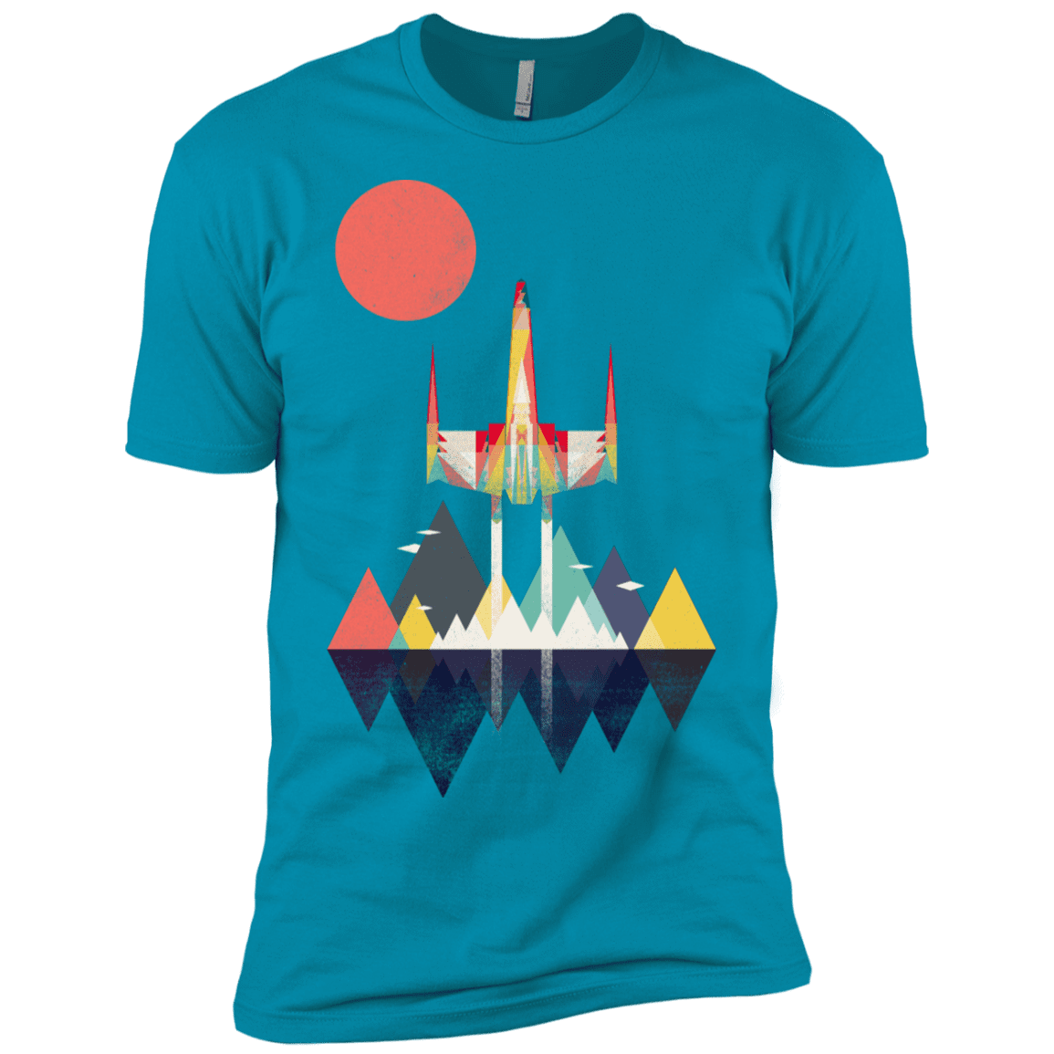 T-Shirts Turquoise / X-Small Sunset Fighter Men's Premium T-Shirt