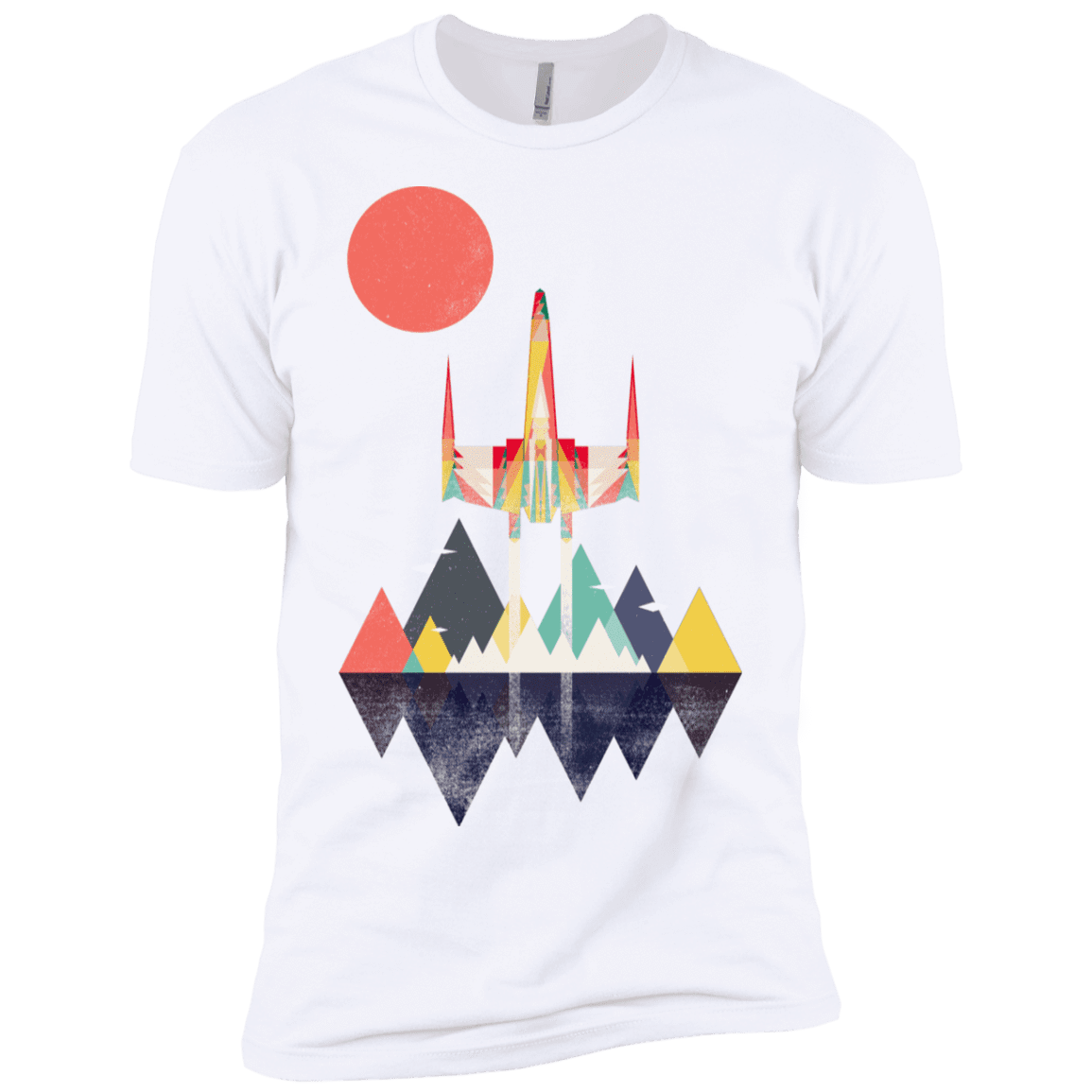 T-Shirts White / X-Small Sunset Fighter Men's Premium T-Shirt