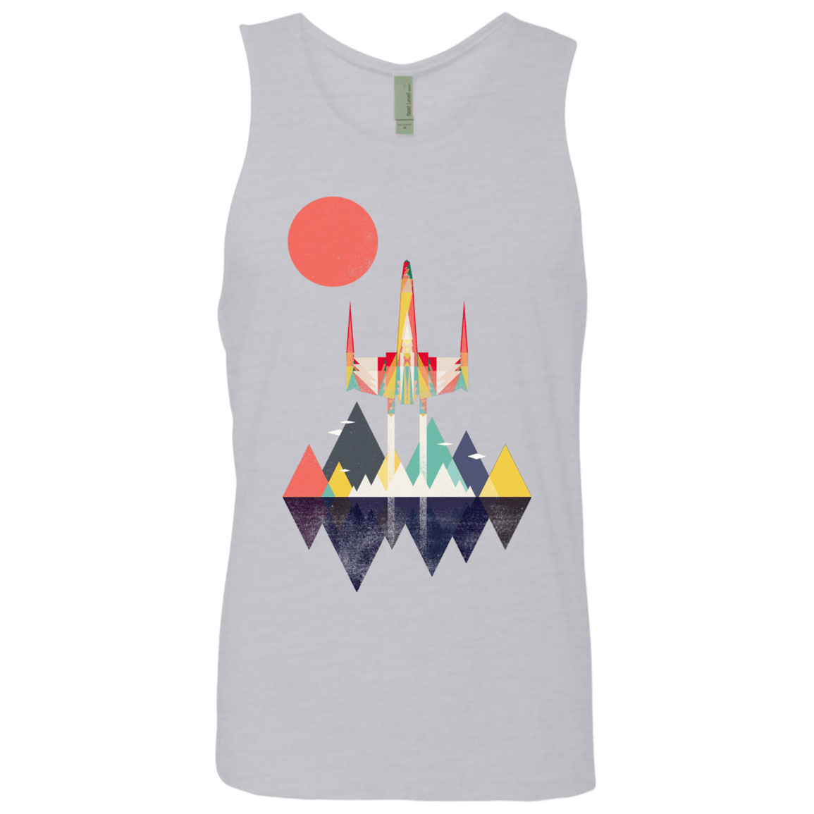 T-Shirts Heather Grey / S Sunset Fighter Men's Premium Tank Top