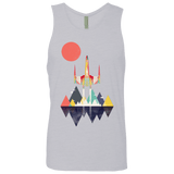 T-Shirts Heather Grey / S Sunset Fighter Men's Premium Tank Top