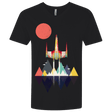 T-Shirts Black / X-Small Sunset Fighter Men's Premium V-Neck