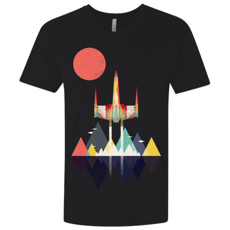 T-Shirts Black / X-Small Sunset Fighter Men's Premium V-Neck
