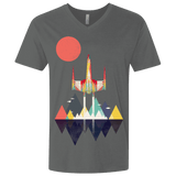 T-Shirts Heavy Metal / X-Small Sunset Fighter Men's Premium V-Neck