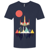 T-Shirts Midnight Navy / X-Small Sunset Fighter Men's Premium V-Neck