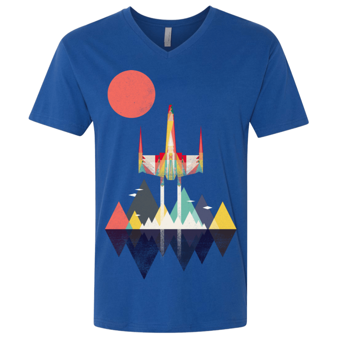 T-Shirts Royal / X-Small Sunset Fighter Men's Premium V-Neck