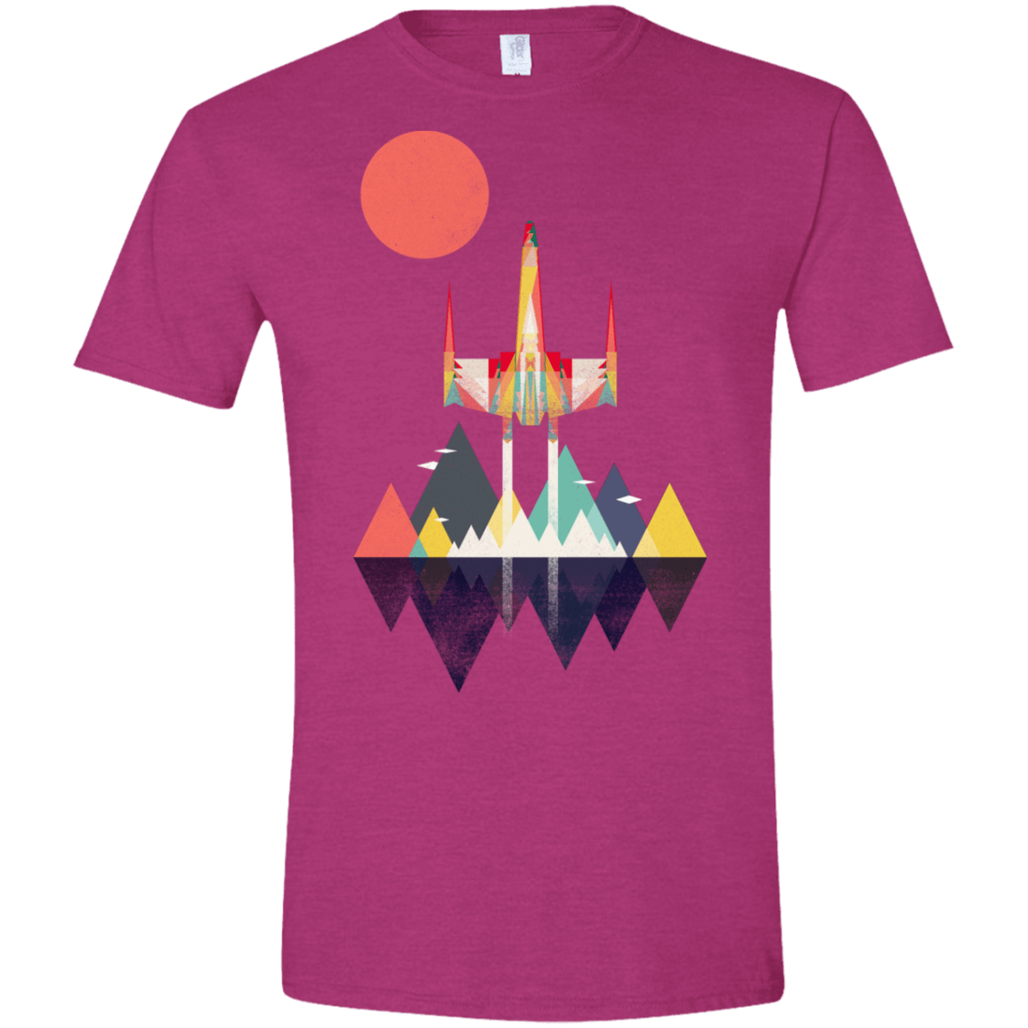 T-Shirts Antique Heliconia / S Sunset Fighter Men's Semi-Fitted Softstyle