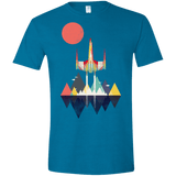 T-Shirts Antique Sapphire / S Sunset Fighter Men's Semi-Fitted Softstyle