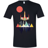 T-Shirts Black / X-Small Sunset Fighter Men's Semi-Fitted Softstyle