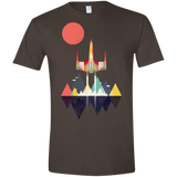 T-Shirts Dark Chocolate / S Sunset Fighter Men's Semi-Fitted Softstyle