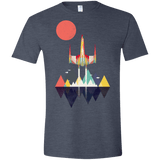 T-Shirts Heather Navy / S Sunset Fighter Men's Semi-Fitted Softstyle