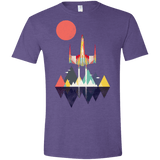 T-Shirts Heather Purple / S Sunset Fighter Men's Semi-Fitted Softstyle