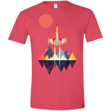 T-Shirts Heather Red / S Sunset Fighter Men's Semi-Fitted Softstyle